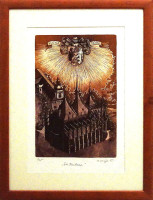 Herbert Kisza - Svatá Barbora - grafika